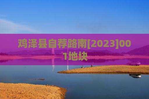 鸡泽县自荐路南[2023]001地块